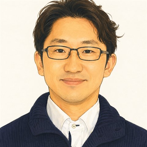 内科医・高橋史彦先生の似顔絵